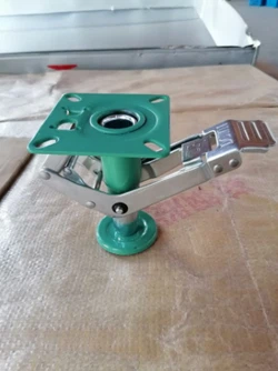 Floor locks for industrial hand carts